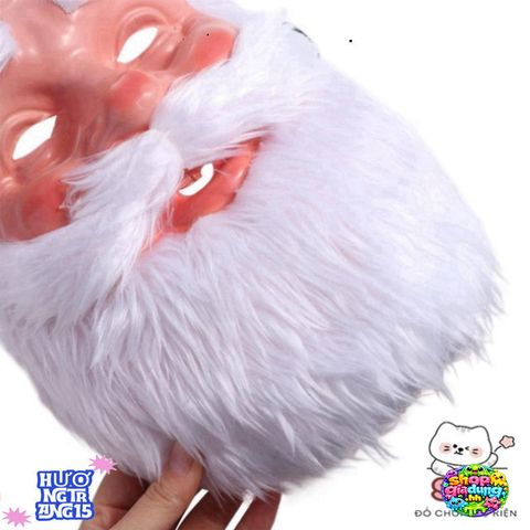 Bộ Phụ Kiện Cosplay Giáng Sinh: Mặt Nạ Râu Ông Già Noel và Mũ 3D - Phụ Kiện Lễ Hội Độc Đáo Cho Gia Đình
