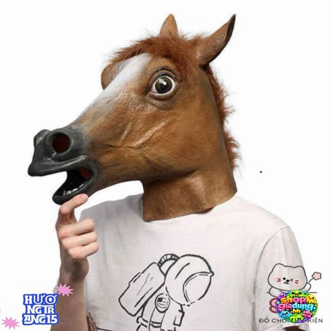 Mặt Nạ Hóa Trang Ngựa Cosplay Halloween - Silicone Đáng Yêu Cho Tiệc Hóa Trang Và Lễ Hội Выбор Thú Vị