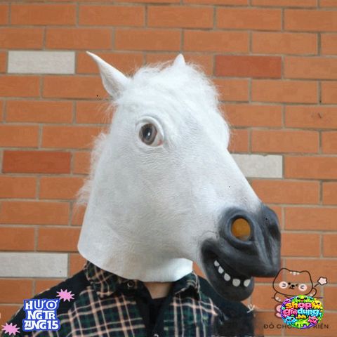Mặt Nạ Hóa Trang Ngựa Cosplay Halloween - Silicone Đáng Yêu Cho Tiệc Hóa Trang Và Lễ Hội Выбор Thú Vị