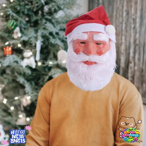 Mũ và Mặt Nạ 3D Ông Già Noel - Trang Phục Cosplay Lễ Hội Giáng Sinh, Quà Tặng Ý Nghĩa Cho Mọi Lứa Tuổi