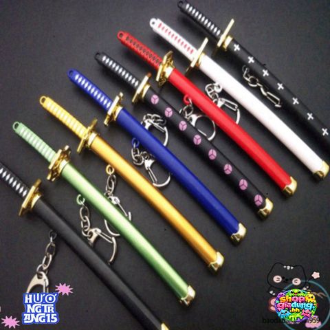 Móc Khóa Kiếm Katana Law One Piece Zoro - Hợp Kim Cao Cấp 16cm, Đồ Trang Trí Anime Nhật Bản, Quà Tặng Fan Hâm Mộ