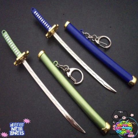 Móc Khóa Kiếm Katana Law One Piece Zoro - Hợp Kim Cao Cấp 16cm, Đồ Trang Trí Anime Nhật Bản, Quà Tặng Fan Hâm Mộ