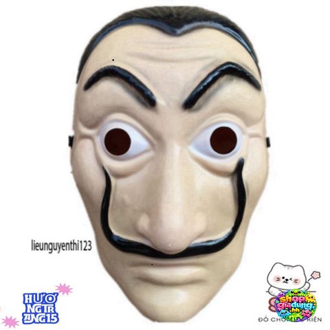 Mặt Nạ Queen Salvador Dali - Money Heist Phi Vụ Thế Kỷ Hóa Trang Halloween Phụ Kiện Tiệc Tùng Độc Đáo