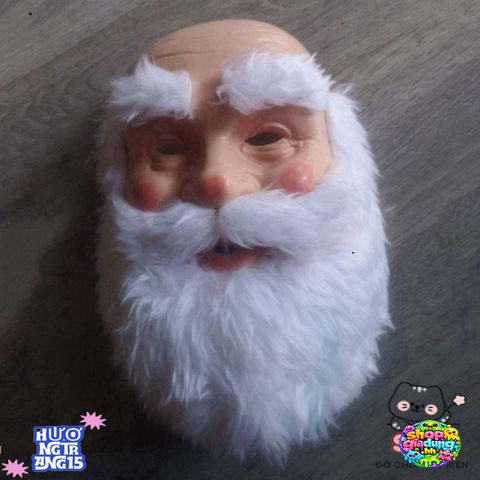 Bộ Mũ và Mặt Nạ Ông Già Noel 3D - Phụ Kiện Trang Trí Giáng Sinh Cosplay Cho Mùa Lễ Hội Vui Tươi