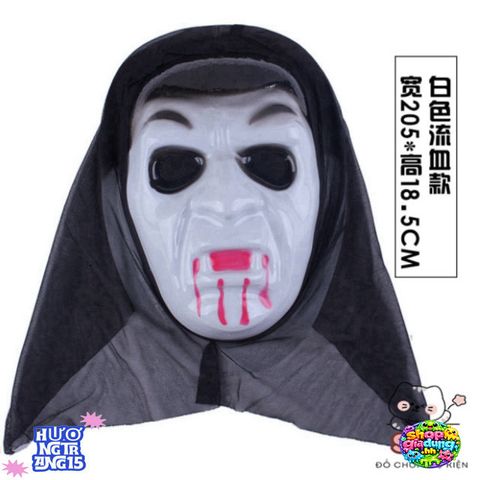 Mặt Nạ Scream Đen Kinh Dị - Phụ Kiện Hóa Trang Halloween Độc Đáo Cho Tiệc Và Sự Kiện Ma Quái