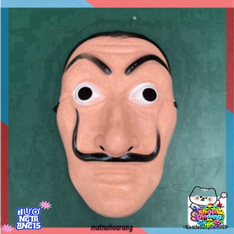 Mặt Nạ Hóa Trang Salvador Dali - Biểu Tượng Phim La Casa De Papel (Money Heist) - Độc Đáo Cho Halloween và Tiệc Hóa Trang