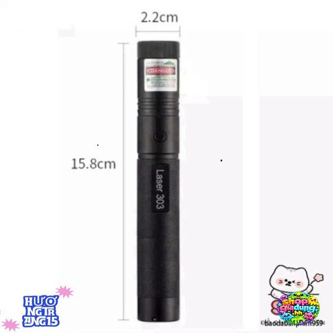 Đèn Pin Laser 303 - Chiếu Xanh 1500m, Đèn Sạc An Toàn, Thiết Kế Aerometal, Công Cụ Chiếu Sáng Độc Đáo Cho Tiệc & Giải Trí