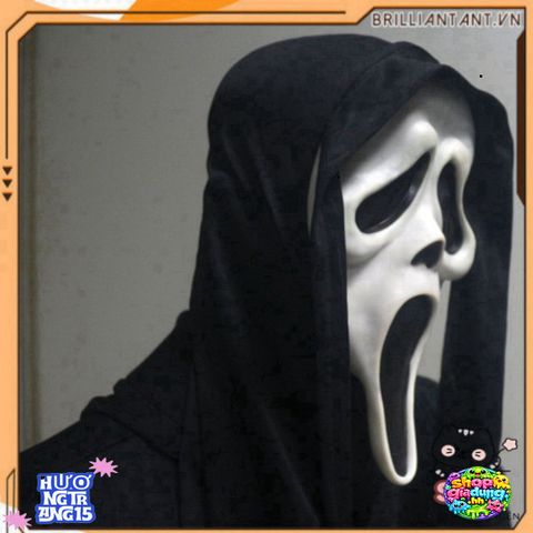 Mặt Nạ Grimace Đen Trắng Halloween - Phụ Kiện Cosplay Rùng Rợn Cho Tiệc Tùng, Dễ Dàng Sử Dụng, Quà Tặng Độc Đáo