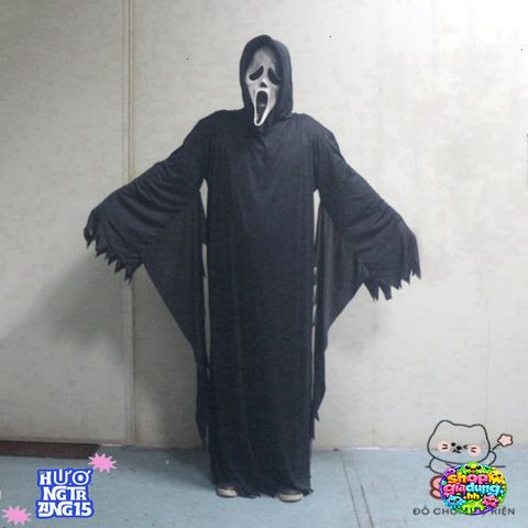 Mặt Nạ Grimace Đen Trắng Halloween - Phụ Kiện Cosplay Rùng Rợn Cho Tiệc Tùng, Dễ Dàng Sử Dụng, Quà Tặng Độc Đáo