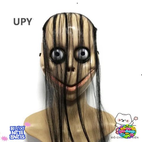 Mặt Nạ Halloween Tóc Dài Hình Chữ V - Phụ Kiện Hóa Trang Độc Đáo Cho Tiệc Cosplay & Trang Trí Không Gian Ma Quái