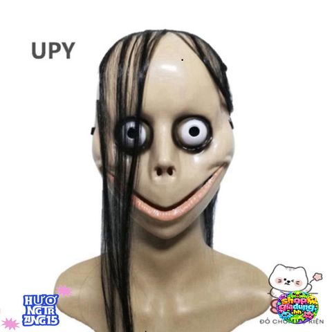 Mặt Nạ Halloween Tóc Dài Hình Chữ V - Phụ Kiện Hóa Trang Độc Đáo Cho Tiệc Cosplay & Trang Trí Không Gian Ma Quái