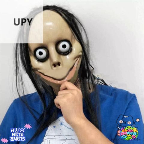 Mặt Nạ Halloween Tóc Dài Hình Chữ V - Phụ Kiện Hóa Trang Độc Đáo Cho Tiệc Cosplay & Trang Trí Không Gian Ma Quái