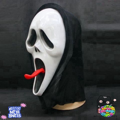 Mặt Nạ Ma Lề Lưỡi Kinh Dị - Đồ Trang Trí Halloween Độc Đáo Cho Bữa Tiệc Hóa Trang Thú Vị