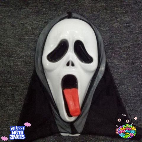 Mặt Nạ Ma Lề Lưỡi Kinh Dị - Đồ Trang Trí Halloween Độc Đáo Cho Bữa Tiệc Hóa Trang Thú Vị