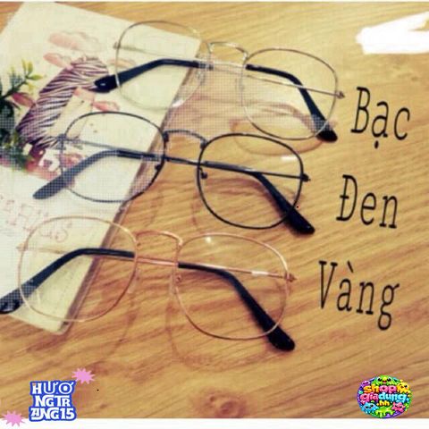 Kính Tròn Gọng Sắt Nobita - Kính Mắt Không Độ Nhiều Màu Cho Nam Nữ Thời Trang, Kính Chống Bụi, Giá Tốt