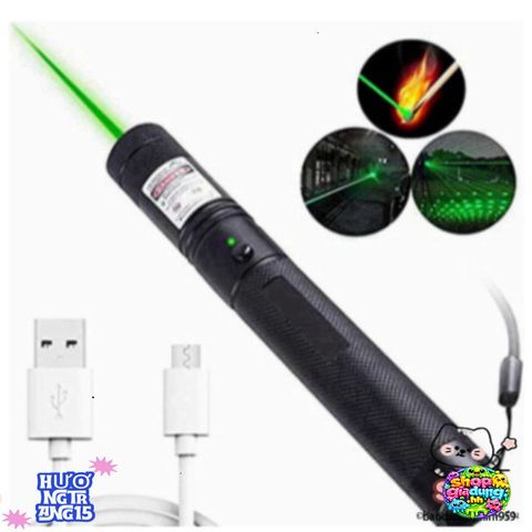 Bút Laser Xanh Tia Rực Rỡ 303 - Công Suất 5mW, Chiếu Xa 3km, Thiết Kế Nhỏ Gọn, Phù Hợp Dùng Trong Giảng Dạy, Giải Trí, Sự Kiện