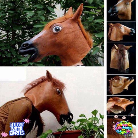 Mặt Nạ Cosplay BoJack Horseman - Phụ Kiện Hóa Trang Halloween Độc Đáo Cho Nam Nữ, Đồ Đạo Cụ Vui Nhộn