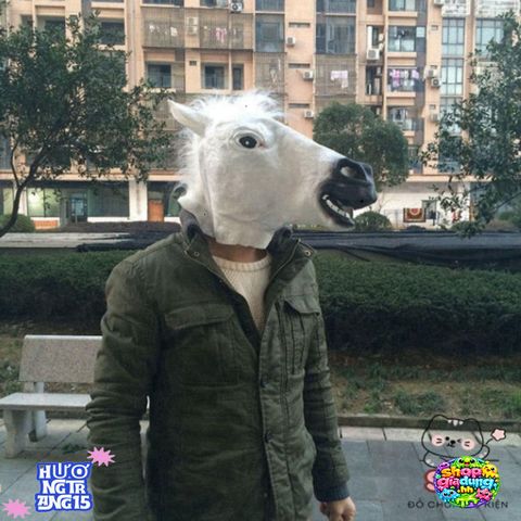 Mặt Nạ Cosplay BoJack Horseman - Phụ Kiện Hóa Trang Halloween Độc Đáo Cho Nam Nữ, Đồ Đạo Cụ Vui Nhộn