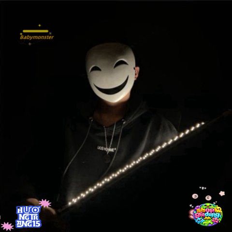 Mặt Nạ Cosplay Đen - Phụ Kiện Hóa Trang Anime Đen Trắng Cho Tiệc, Halloween, Sinh Nhật, Thiết Kế Tinh Xảo, Dễ Đeo