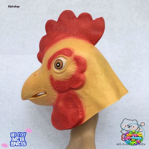 Mặt Nạ Gà Vàng Halloween - Phụ Kiện Hacker Độc Đáo Cho Lễ Hội Hóa Trang, Đạo Cụ Quay Video TikTok & Sự Kiện Thú Vị