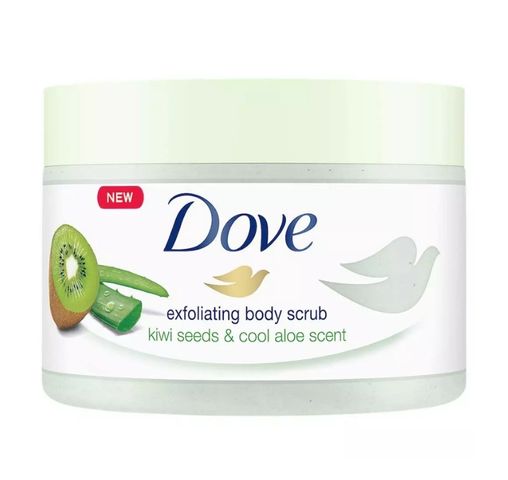 Tẩy Tế Bào Chết Dove Bản Đức Kiwi & Lô hội 298g - Sản phẩm Chăm sóc Da Exfoliating Body Polish Từ Hạt Kiwi và Chiết Xuất Lô Hội Chính Hãng