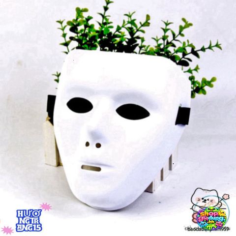 Mặt Nạ Hóa Trang Dạ Hội Jabbawockeez Màu Trắng Phong Cách Hip Hop - Phụ Kiện Tiệc Halloween Độc Đáo, Thiết Kế Sáng Tạo