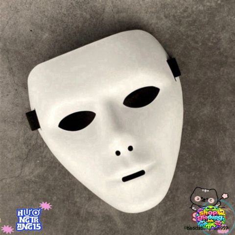 Mặt Nạ Hóa Trang Dạ Hội Jabbawockeez Màu Trắng Phong Cách Hip Hop - Phụ Kiện Tiệc Halloween Độc Đáo, Thiết Kế Sáng Tạo