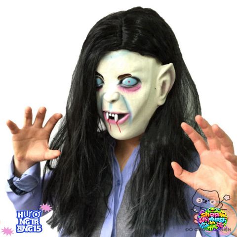 Mặt Nạ Ma Cà Rồng Halloween - Thiết Kế Độc Đáo, Latex An Toàn, Phụ Kiện Hóa Trang Nổi Bật Cho Bữa Tiệc Ma Quái