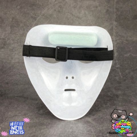 Mặt Nạ Hóa Trang Dạ Hội Jabbawockeez Màu Trắng Phong Cách Hip Hop - Phụ Kiện Tiệc Halloween Độc Đáo, Thiết Kế Sáng Tạo