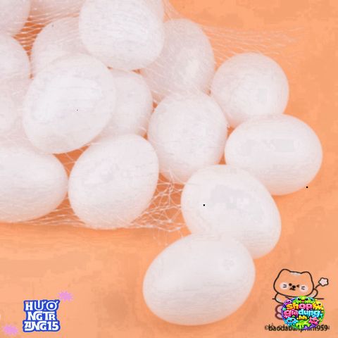 Bộ 10 Quả Trứng Gà Giả Bằng Nhựa - Đồ Chơi Giáo Dục, Khuyến Khích Sáng Tạo cho Trẻ Em và Mô Phỏng Động Vật