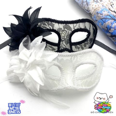 Mặt Nạ Hoa Ren Độc Đáo Nửa Mặt Halloween - Đạo Cụ Trang Điểm Lý Tưởng Cho Tiệc Tùng và Sự Kiện Đặc Biệt