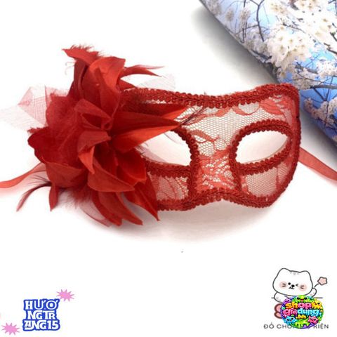 Mặt Nạ Hoa Ren Độc Đáo Nửa Mặt Halloween - Đạo Cụ Trang Điểm Lý Tưởng Cho Tiệc Tùng và Sự Kiện Đặc Biệt