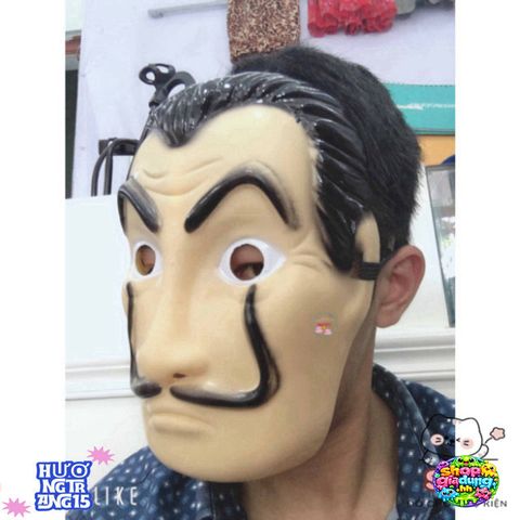 Mặt Nạ Queen Salvador Dali Money Heist - Phụ Kiện Halloween Độc Đáo Cho Tiệc Hóa Trang và Lễ Hội