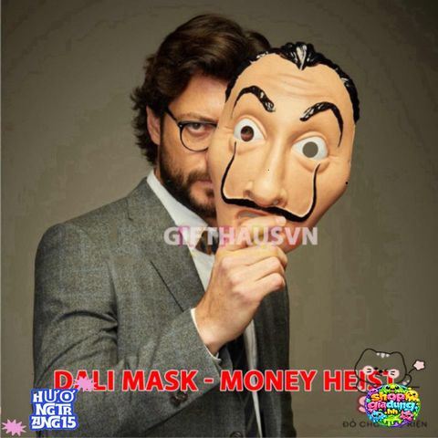Mặt Nạ Giáo Sư Money Heist - Biểu Tượng Netflix Cosplay, Chăm Sóc Da, Hoá Trang Halloween, Thích Hợp Cho Mọi Lứa Tuổi