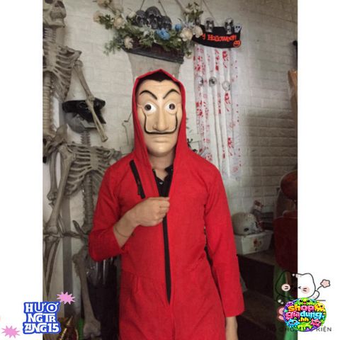 Mặt Nạ Giáo Sư Money Heist - Biểu Tượng Netflix Cosplay, Chăm Sóc Da, Hoá Trang Halloween, Thích Hợp Cho Mọi Lứa Tuổi