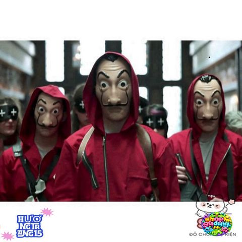 Mặt Nạ Giáo Sư Money Heist - Biểu Tượng Netflix Cosplay, Chăm Sóc Da, Hoá Trang Halloween, Thích Hợp Cho Mọi Lứa Tuổi