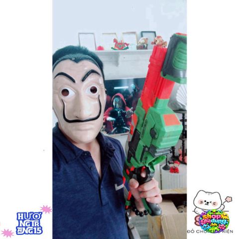 Mặt Nạ Giáo Sư Money Heist - Biểu Tượng Netflix Cosplay, Chăm Sóc Da, Hoá Trang Halloween, Thích Hợp Cho Mọi Lứa Tuổi