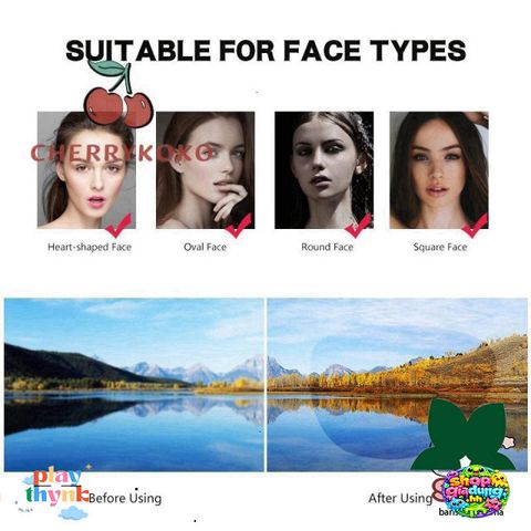 Kính Mát Thuglife Cherry - Kính Râm Thời Trang Độc Đáo, Chống UV400, Thiết Kế Hài Hước, Phong Cách Năng Động cho Đi Biển và Tiệc Tùng