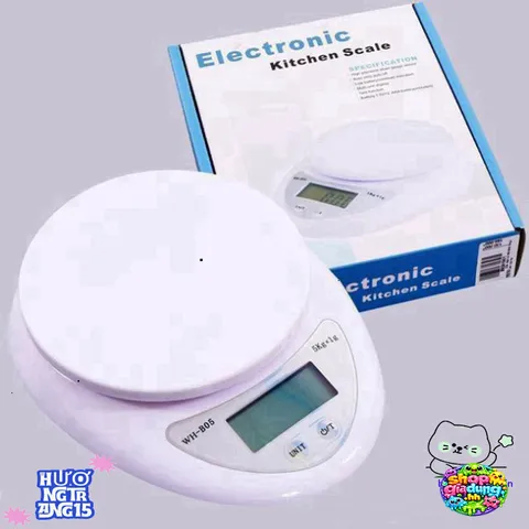 Cân Điện Tử Thông Minh BUMBI B05 - 5KG Định Lượng Chính Xác Cho Nhà Bếp, Màn Hình LCD, Thiết Kế Gọn Nhẹ, Đơn Giản Sử Dụng