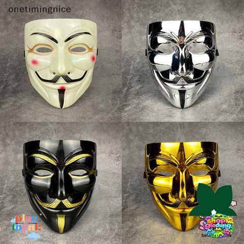 Mặt nạ Vendetta Cosplay - Mặt Nạ Nhựa Đúc Cho Halloween, Biểu Diễn Và Nhập Vai OTN