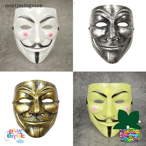 Mặt nạ Vendetta Cosplay - Mặt Nạ Nhựa Đúc Cho Halloween, Biểu Diễn Và Nhập Vai OTN