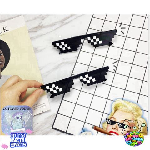 Kính Thug Life 6 Chấm Đen - Phụ Kiện Game Siêu Ngầu và Thời Trang Đẳng Cấp Cho Người Yêu Thích Sống Ảo