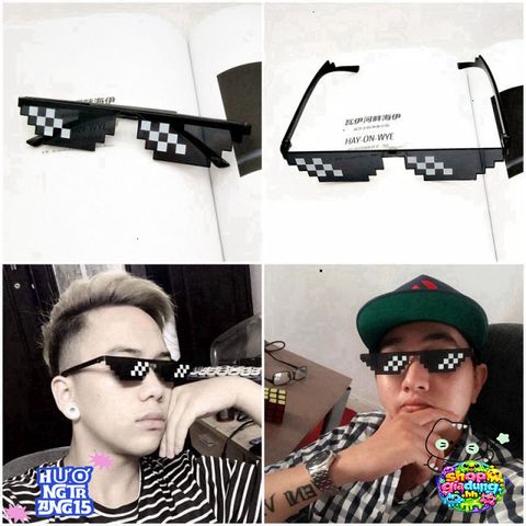 Kính Thug Life 6 Chấm Đen - Phụ Kiện Game Siêu Ngầu và Thời Trang Đẳng Cấp Cho Người Yêu Thích Sống Ảo