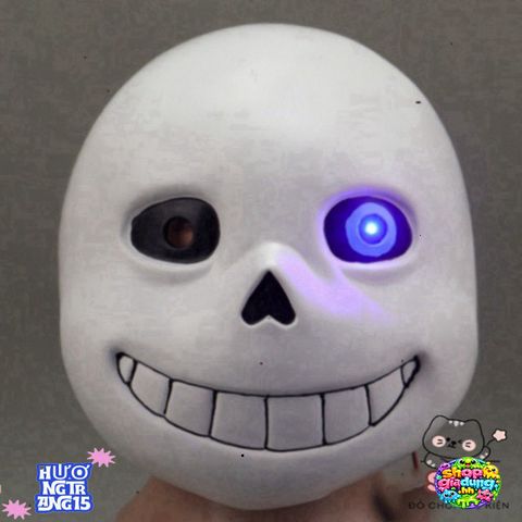 Mặt Nạ Đầu Mắt Xanh Undertale Sans - Phụ Kiện Hóa Trang Halloween Độc Đáo Cho Người Yêu Thích Game