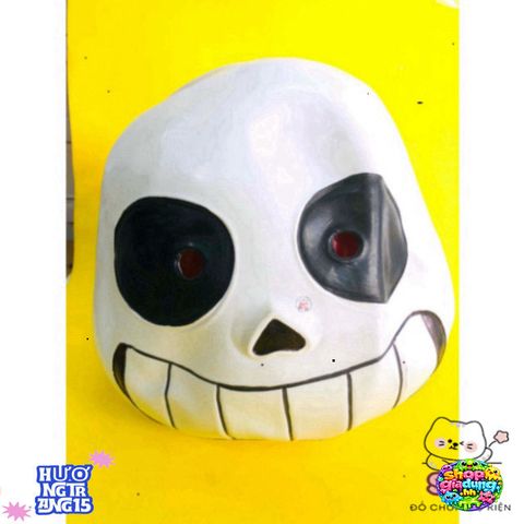Mặt Nạ Đầu Mắt Xanh Undertale Sans - Phụ Kiện Hóa Trang Halloween Độc Đáo Cho Người Yêu Thích Game