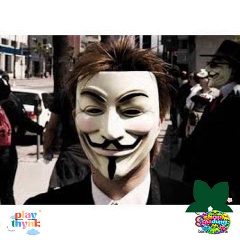 Bộ 2 Mặt Nạ Hacker Anonymous - Đồ Trang Trí Thời Trang Độc Lạ, Phong Cách Thế Giới Ngầm, Quà Tặng Hấp Dẫn