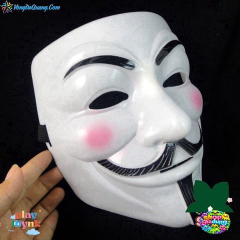 Bộ 2 Mặt Nạ Hacker Anonymous - Đồ Trang Trí Thời Trang Độc Lạ, Phong Cách Thế Giới Ngầm, Quà Tặng Hấp Dẫn