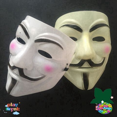 Bộ 2 Mặt Nạ Hacker Anonymous - Đồ Trang Trí Thời Trang Độc Lạ, Phong Cách Thế Giới Ngầm, Quà Tặng Hấp Dẫn