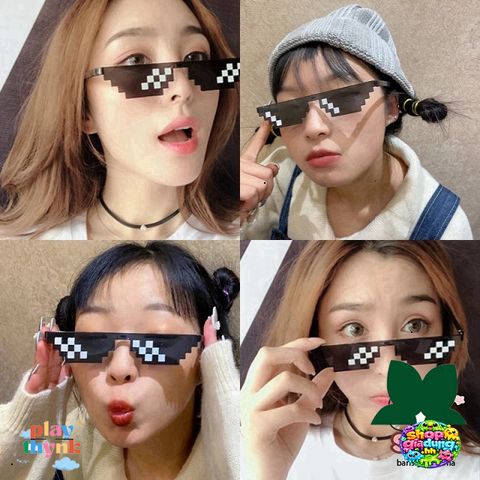 Kính Mát Thug Life Phong Cách Độc Đáo Cho Nam - Nữ, Kính Râm HD Chống Chói UV400, Phù Hợp Dịp Tiệc Tùng Vũ Trường