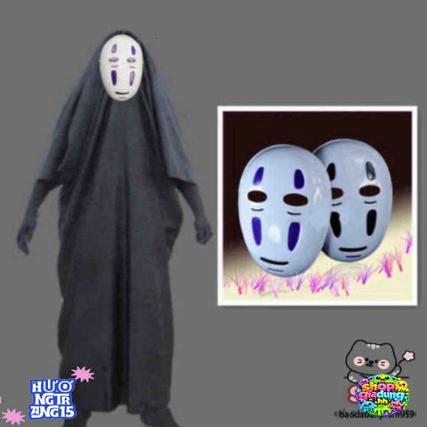 Bộ Trang Phục Hóa Trang Ma Cương Thi Halloween - Áo khoác, Mũ Đuôi Sam Đáng Sợ, Dự Tiệc Cosplay Thú Vị, Freesize Từ 158cm đến 185cm